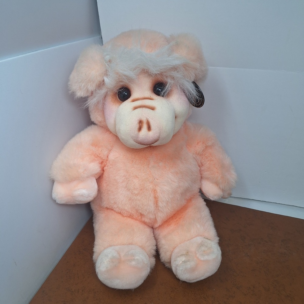 Dumplings Piggly Pig Plush Toy 1991 Polar Puff Special Effects Pink